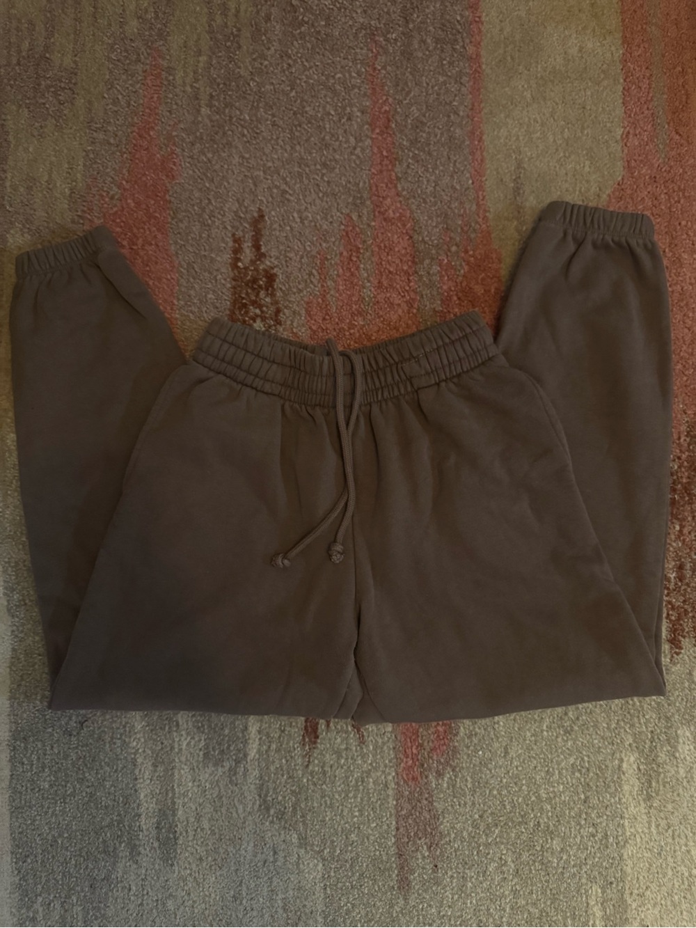 Garage Brown Elastic Waist Sweatpants
